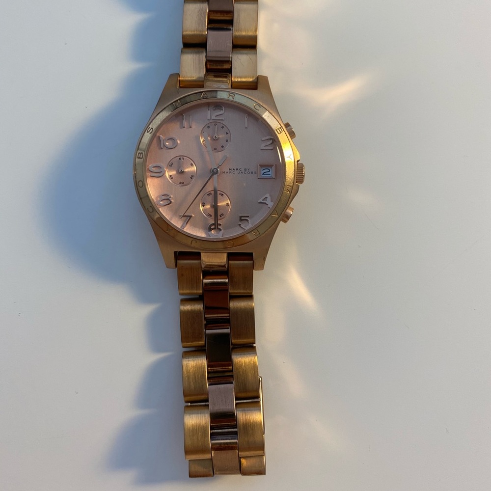 Marc by Marc Jacobs rose gold watch